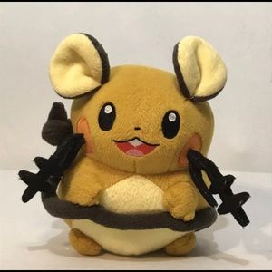 Pokemon TOMY Takata Dedenne 7" Plush Stuffed Animal